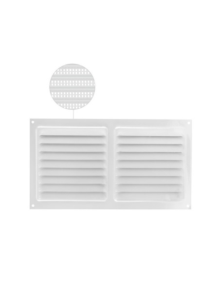 REJILLA PLANA HIERRO LACADO BLANCO - 150 X 300MM