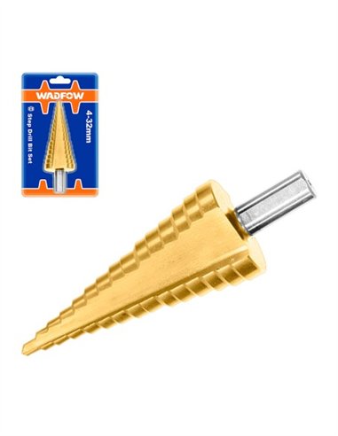 BROCA ESCALONADA HSS TITANIO WADFOW - 4-20MM