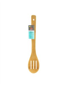CUCHARA PERFORADA COCINA BAMBÚ 30CM