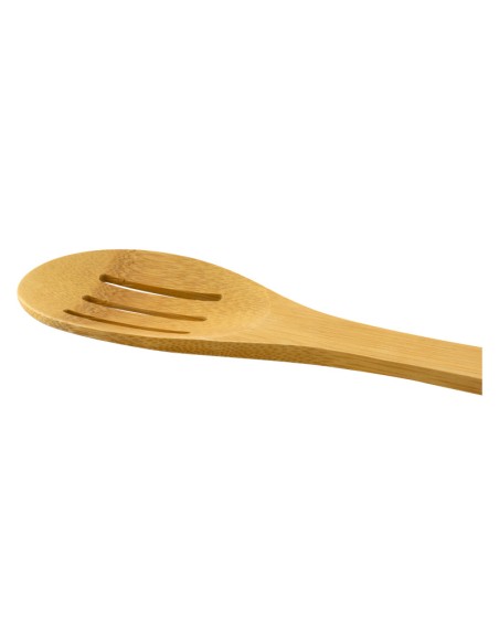 CUCHARA PERFORADA COCINA BAMBÚ 30CM