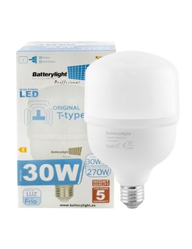 BOMBILLA ALTA POTENCIA TIPO-T 30W - 30W - 3200K