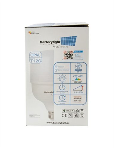 BOMBILLA ALTA POTENCIA TIPO-T 40W - 40W - 6500K