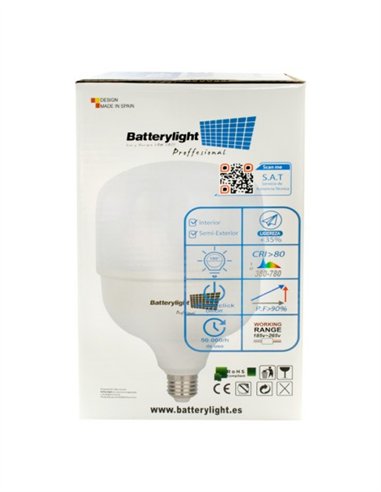 BOMBILLA ALTA POTENCIA TIPO-T 50W - 50W - 6000K