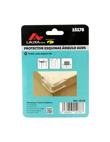 PROTECTOR ESQUINAS ANGULO MINI 6 UDS LAUXA HOME
