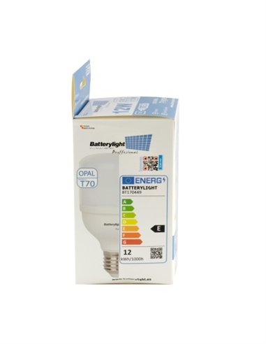 BOMBILLA ALTA POTENCIA TIPO-T 12W - 12W - 6000K LUZ FRÍA