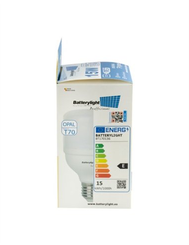 BOMBILLA ALTA POTENCIA TIPO-T 15W - 15W 3200K LUZ CÁLIDA