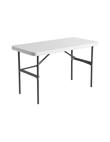 MESA RECTANGULAR PLASTICO BLANCA LAUXA HOME