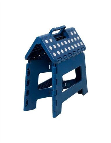TABURETE PLEGABLE PLASTICO AZUL LAUXA HOME