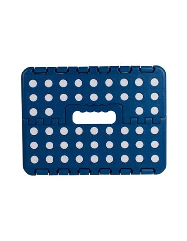 TABURETE PLEGABLE PLASTICO AZUL LAUXA HOME