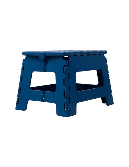 TABURETE PLEGABLE PLASTICO AZUL LAUXA HOME