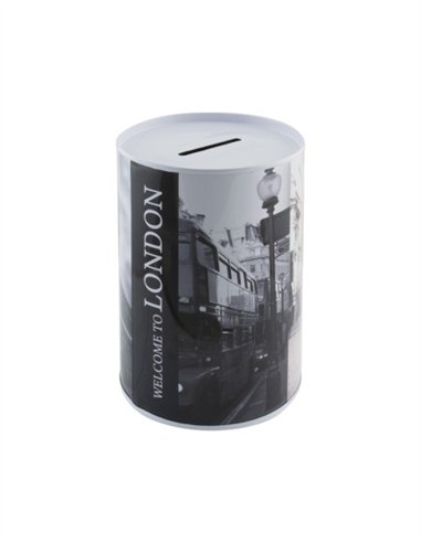 HUCHA LATA LONDON - 12,5 X 8 CM