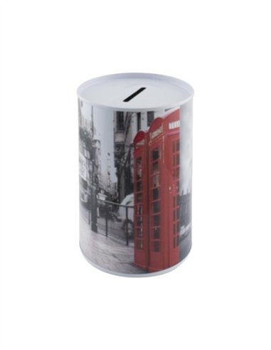 HUCHA LATA LONDON - 12,5 X 8 CM