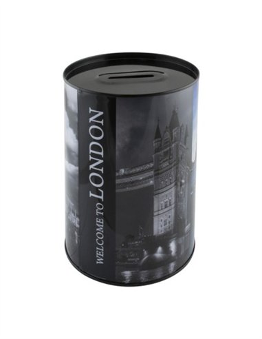HUCHA LATA LONDON - 10 X 15 CM