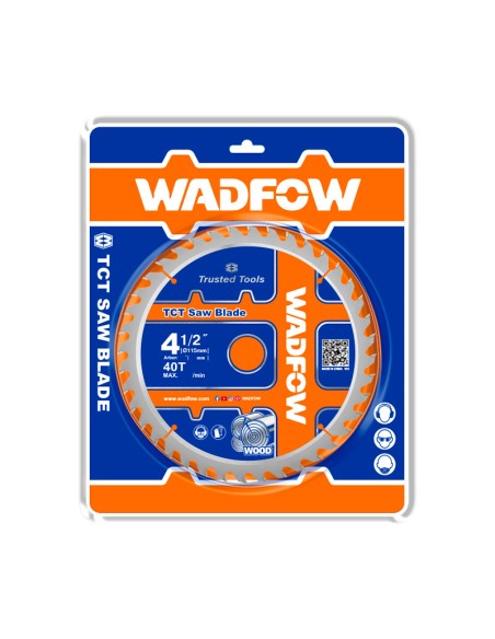 DISCO DE CORTE PARA MADERA 115X22.2MM/ 40T WADFOW