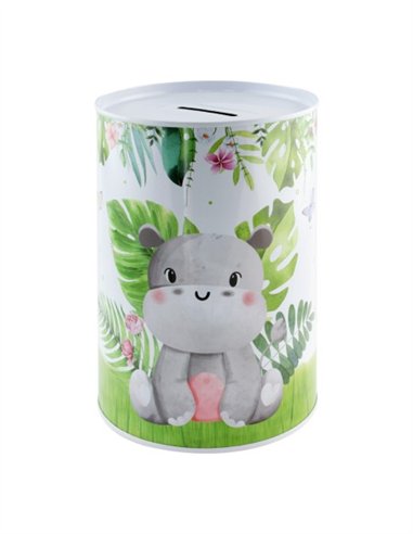 HUCHA LATA INFANTIL - 12,5 X 8 CM