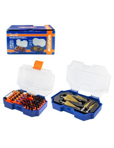 JUEGO SET BROCAS ESCALONADAS + PUNTAS IMPACTO