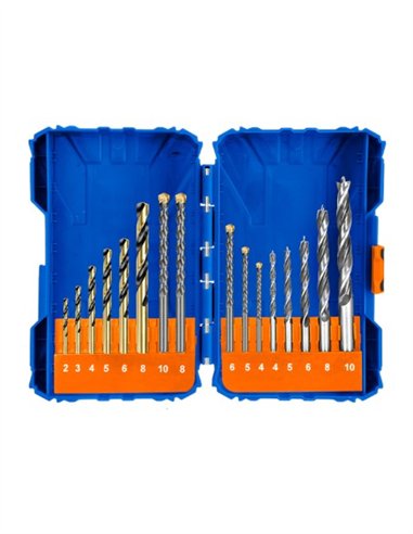 JUEGO 16 BROCAS VARIADAS WADFOW