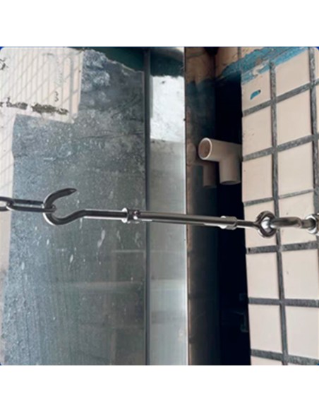 TENSOR ACERO GALVANIZADO GANCHO CON ANILLA WADFOW