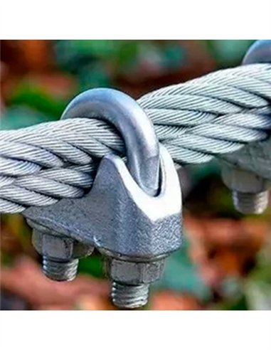 SUJETACABLES GALVANIZADO WADFOW - 10MM