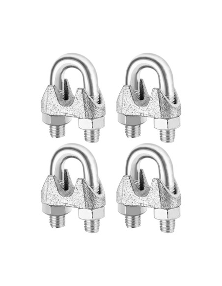 SUJETACABLES GALVANIZADO WADFOW - 8MM - BLISTER 2UDS