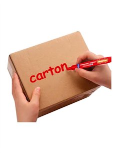 ROTULADOR PERMANENTE (CAJA 12 UND) WADFOW - ROJO 2