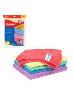 BAYETA MICROFIBRA 38X40CM (PACK 6 UND) KLEANER