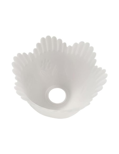 Mattes Kristallglas‑Lampenschirm ANDRA 16×12,5 cm mit 4 cm Öffnung