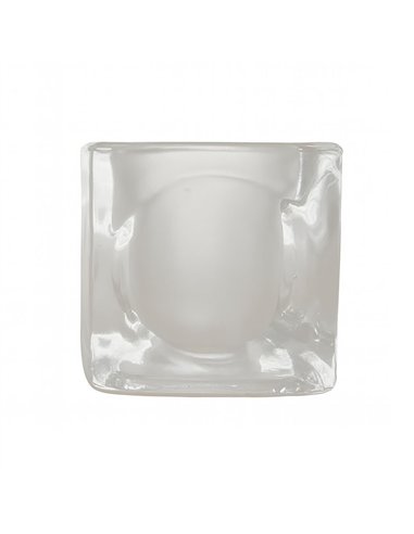 CUBO Glasschirm 7x7cm Öffnung 3cm matt