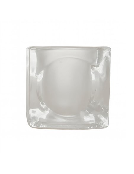 CUBO Glasschirm 7x7cm Öffnung 3cm matt