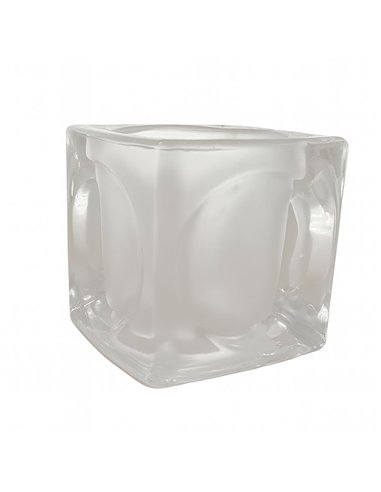 CUBO Glasschirm 7x7cm Öffnung 3cm matt