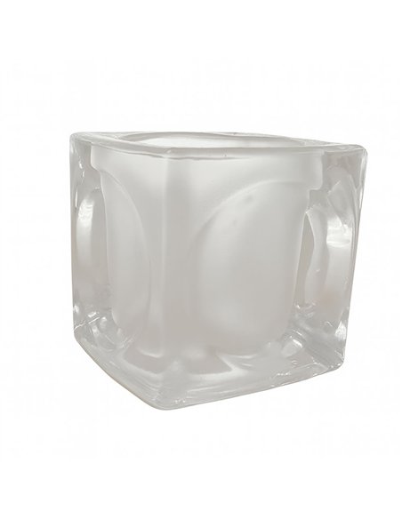 CUBO Glasschirm 7x7cm Öffnung 3cm matt