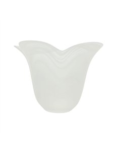 Tulipa de cristal PETALOS alabastro 10x13cm apertura 4cm