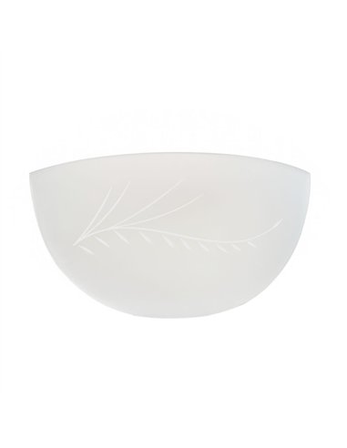 25cm matte curved crescent glass LB 529511