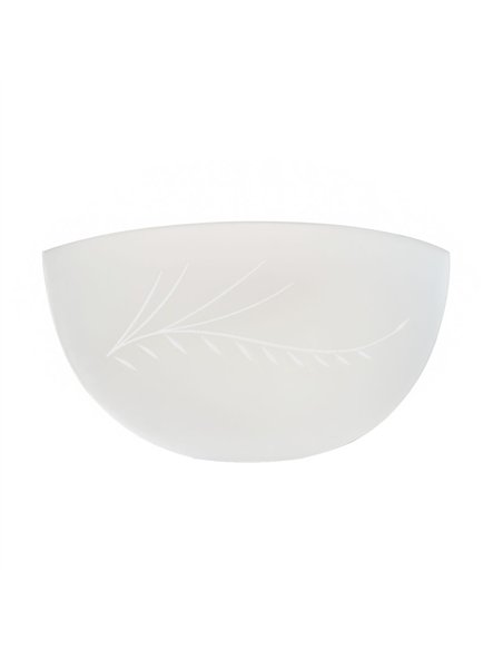 25cm matte curved crescent glass LB 529511