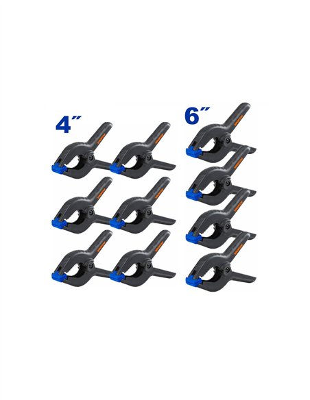 Juego 10 Pinzas Encolar WADFOW 4"-6"  Cod. WCZ5510
