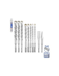 JUEGO 10 PIEZAS BROCAS Y CINCELES PARA MARTILLO WADFOW