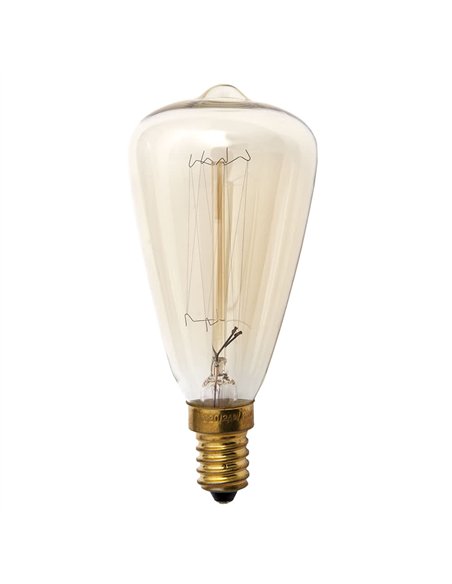 Bombilla Incandescencia Vintage Pebetero 25w E14 48dx115 Calida