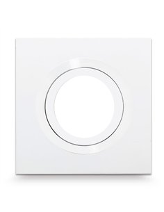 Empotrable Itaca Cuadr. 2,5x10x10 Cm Blanco/blanco Gu10 Corte 7 Cm