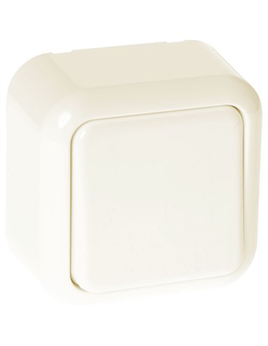 Conmutador Ancient 1 Tecla Beis 6x6x3 Cm
