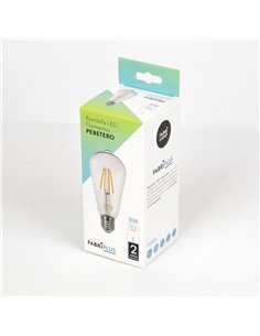 Bombilla Filamento Pebetero 14x6,5d 8w 850lm E27  Clara 2700k 2