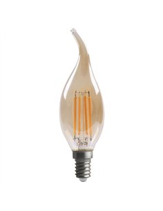 Bombilla Filamento Bohemia 11,5x3,5d 4w E14 Ambar  380lm 2700k
