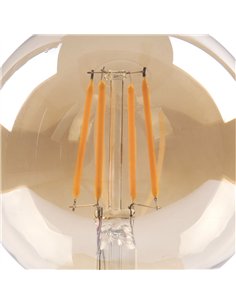 Bombilla Filamento Globo 12x8d 8w 750lm E27  Ambar 2700k 2