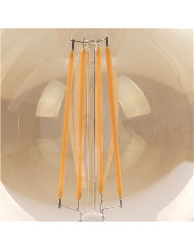 Bombilla Filamento Globo 16x12,5d 8w 750lm E27  Ambar 2700k