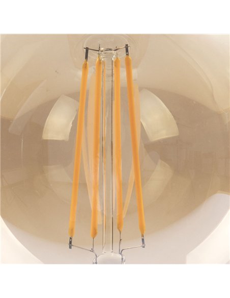Bombilla Filamento Globo 16x12,5d 8w 750lm E27  Ambar 2700k