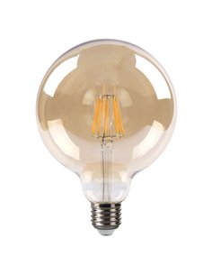 Bombilla Filamento Globo 16x12,5d 8w Regulable  700lm E27 Ambar 2700k 2