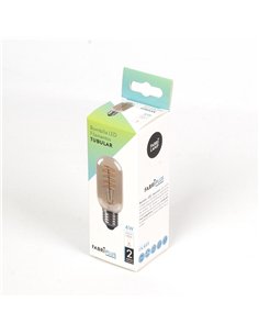 Bombilla Filam.spiral Vert.tubular 11x4,5d 4w E27 250lm Ambar 2200k 2