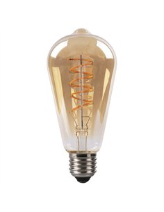 Bombilla Filamen.spiral Vert.pebetero 14x6,5d 4w  250lm E27 Ambar 2200k