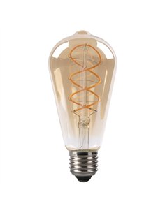Bombilla Filamen.trenzado Pebetero 14x6,5d 4w  250lm E27 Ambar 2200k