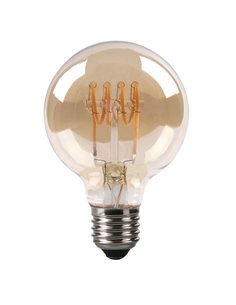 Bombilla Filamen.spiral Horz.globo 12x8d 4w 250lm  E27 Ambar 2200k