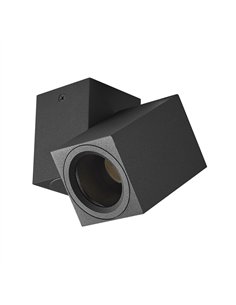 Foco Nerja 1xgu10 Negro 10,4x12,3x6 Cm Orientable 360º
